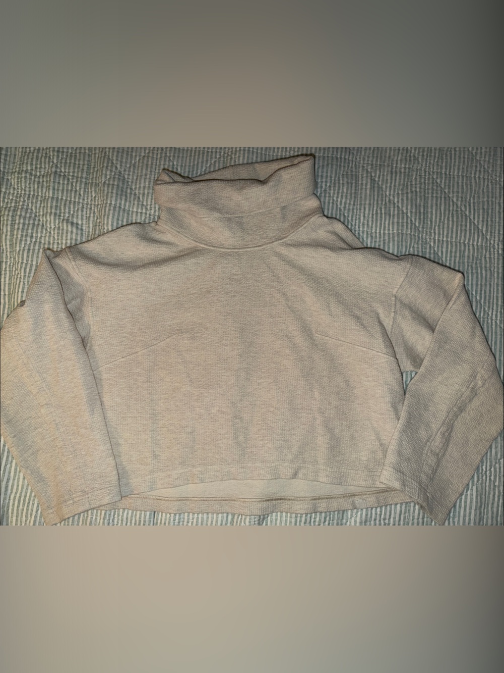 lululemon athletica Cropped Turtleneck Sweater in Beige